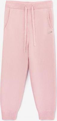 Брюки-джоггеры вязаные розовые для девочки, 128, 22402GMC3701 – фото 3