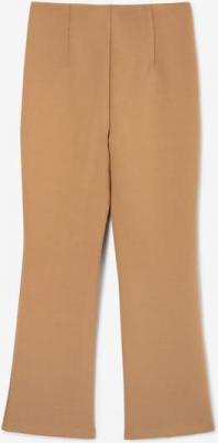 Брюки клёш трикотажные с разрезами коричневые для девочки, 146, 22408GJC5606 – фото 5