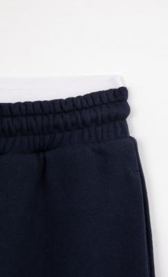 Брюки расклешенные с карго-карманами тёмно-синие, 104, 22403GMC5604 – фото 4