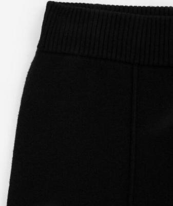 Брюки широкие вязаные черные для девочки (164) – фото 2