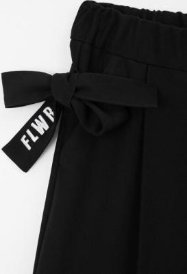 Брюки силуэта палаццо чёрные для девочки, 116, 22401GMC6302 – фото 2