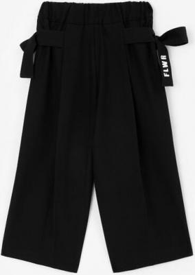 Брюки силуэта палаццо чёрные для девочки, 116, 22401GMC6302 – фото 4