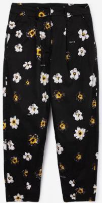 Брюки тонкие текстильные черные для девочек (158) – фото 2