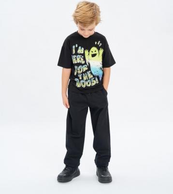 Брюки 124BBBMC63030800, черный, 122 – фото 4