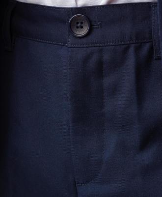 Брюки классические темно-синие 223BBBS63011000, 158 – фото 2