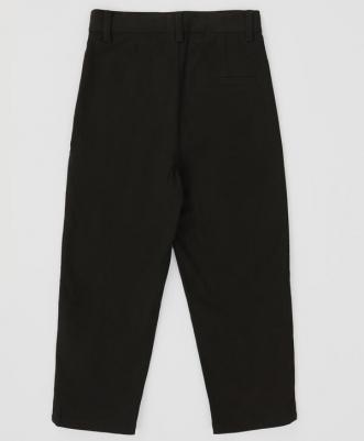 Брюки прямые с защипами черные для мальчика, 140, 224BBBP6301 – фото 4