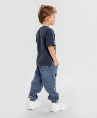 Джоггеры джинсовые синие для мальчика (122) – фото 1