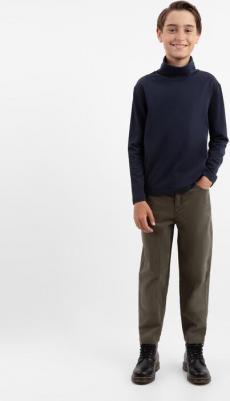 Брюки зауженные текстильные хаки для мальчика, 146, 22411BJC6304