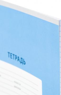 Тетрадь школьная голубая Интенсив А5 12 листов в клетку – фото 3