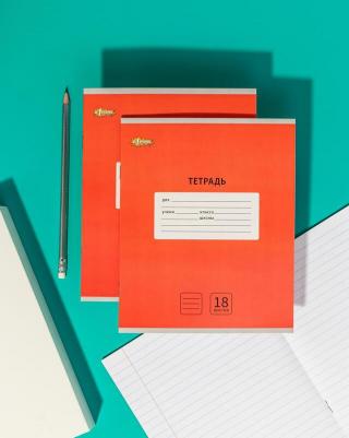 Тетрадь школьная Интенсив А5 18 листов в линейку (10 штук в упаковке) – фото 1