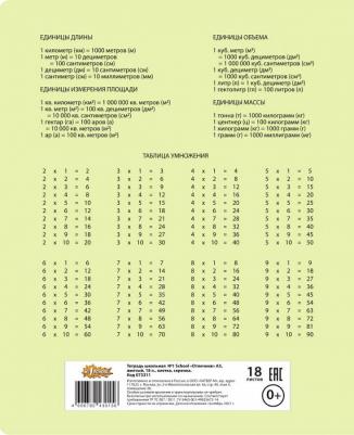 Тетрадь школьная желтая Отличник А5 18 листов в клетку – фото 12