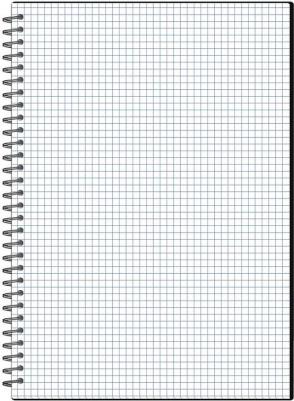 Бизнес-тетрадь А4 120 листов черная в клетку на спирали (294х210 мм) – фото 3