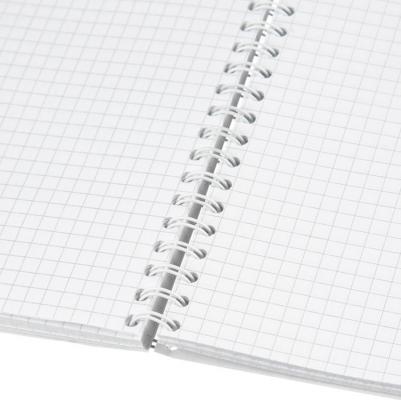 Бизнес-тетрадь Градиент А5 96 листов фиолетовая в клетку на гребне, УФ-сплошной глянцевый лак – фото 2