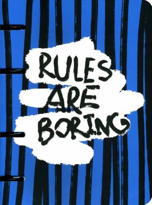 Тетрадь общая Bad Girl синие полоски 15,5x21,2 см 80 л в клетку – фото 1