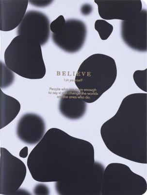 Тетрадь общая Believe А5+ 48 листов в клетку на скрепке