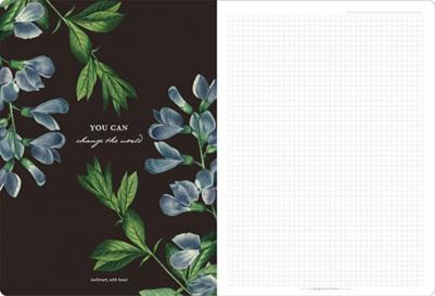 Тетрадь общая Flora 194х266 мм 40 л в клетку на скрепке – фото 2