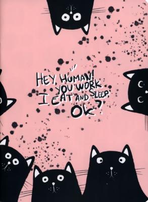 Тетрадь общая Hey human А5+ 48 листов в клетку на скрепке – фото 6