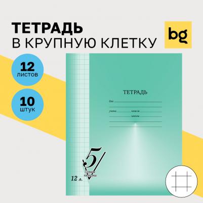Тетрадь 12 листов, крупная клетка "Первая пятерка" – фото 6