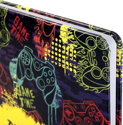 Дневник 1-11 класс 48 листов, кожзам, печать, наклейки "Game Time" – фото 1