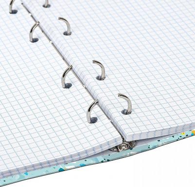 Тетрадь на кольцах A5, 17 х 21 см, 120 листов, клетка "Абстракция" – фото 9