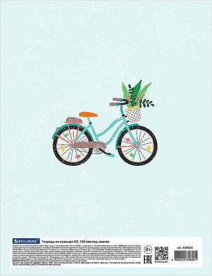 Тетрадь на кольцах A5, 17 х 21 см, 120 листов, клетка, "Discover" – фото 8