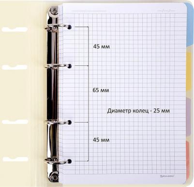 Тетрадь на кольцах А5 175х220мм 120л пластик 4606224404691 – фото 4