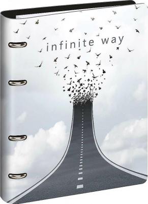 Тетрадь на кольцах А5, 80 л., под кожу, VISTA, "Infinite way", 112132 – фото 10