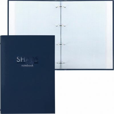Тетрадь на кольцах БОЛЬШАЯ 225х302 мм А4, 100 л., обложка картон, клетка, "Shade", 404102 – фото 3