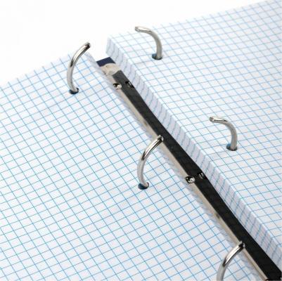 Тетрадь на кольцах БОЛЬШАЯ 225х302 мм А4, 100 л., обложка картон, клетка, "Shade", 404102 – фото 11