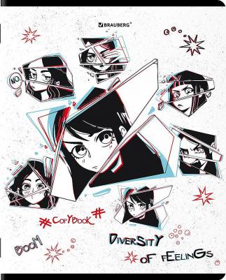 Тетради комплект 5 шт., А5, 48 л., скоба, клетка, глянцевый лак, "Аниме", 404391, 404391 – фото 8