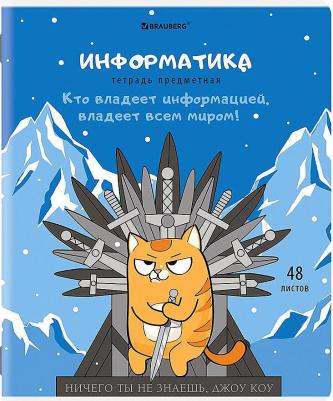 Тетради предметные, комплект 12 предметов, "Кот-энтузиаст", 48 листов, twin-лак – фото 12