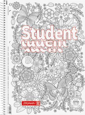 Тетрадь 80 листов, линия, A4, на гребне, "Колледж ZENart"