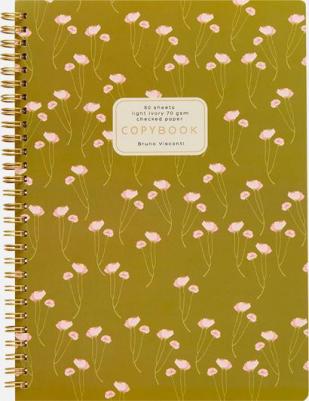 Тетрадь Маки на зеленом, B5, 60 листов, клетка – фото 2