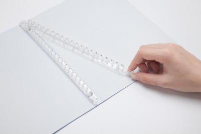 Тетрадь в линейку на кольцах с разделителями Compera Diamond на 50 листов А5, обложка прозрачно-голубая – фото 2