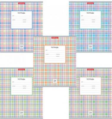 Тетрадь 24 л., клетка, обложка картон, "НОВАЯ ШОТЛАНДКА", 42600 – фото 6