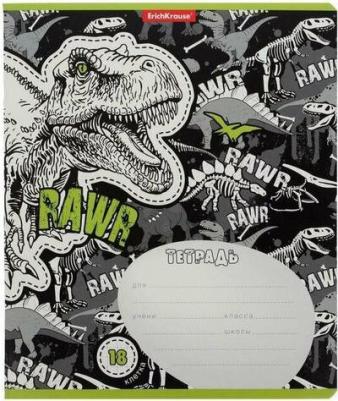 Тетрадь А5+ Dinosaur Park 18 листов в клетку на скрепке (10 штук) – фото 4