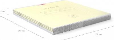 Тетрадь школьная, 12 листов, клетка, желтая, упаковка 10 штук – фото 4