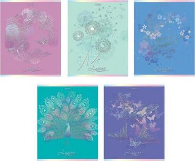 Тетрадь А5, 48 л., скоба, клетка, матовая ламинация, 3D, "Вдохновение", 48Т5лофВ1 – фото 7