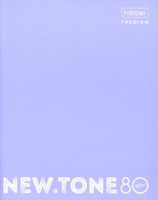 Тетрадь А5 80 л. Premium скоба, клетка, глянцевая ламинация, "NEWtone PASTEL Лаванда", 80Т5лA1_05019