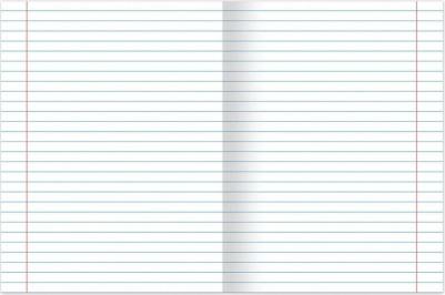 Тетрадь ЗЕЛЁНАЯ обложка 12 листов, офсет, линия с полями, 12Т5D, T52433 – фото 2