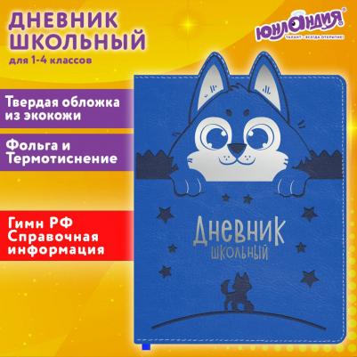 Дневник 1-4 класс 48л кожзам твердая с поролоном – фото 3