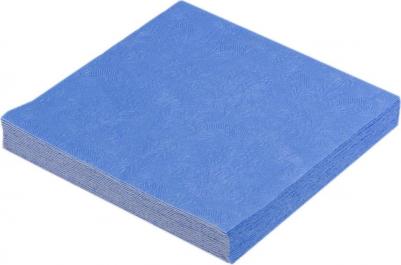 Салфетки бумажные джинсовый синий 33х33 3сл 16шт – фото 1