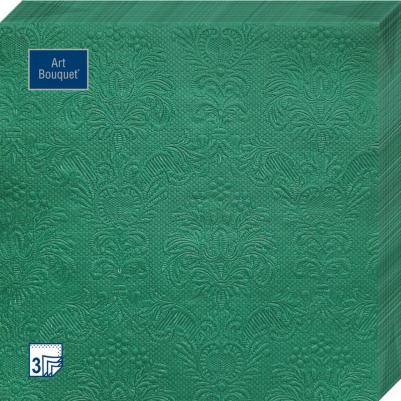 Салфетки бумажные мятные темные 33х33 3сл16шт