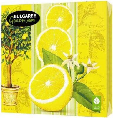 Салфетки бумажные Лимон трехслойные 33х33 см 20 шт – фото 1