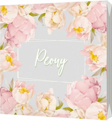 Салфетки бумажные Пионы 3 слоя 33х33 см 20 шт