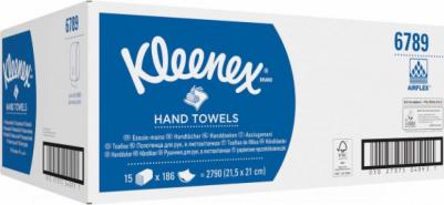 Kimberly Clark Полотенца бумажные листовые Kimberly-Clark Interfold Z-сложения 2-слойные 15 пачек по 186 листов – фото 8