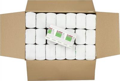 Полотенца бумажные 200 шт., LAIMA, ADVANCED, 2-слойные, белые, КОМПЛЕКТ 21 пачка, 24х21,6, Z-сложение, 111337 – фото 3