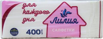 Салфетки бумажные, 400 шт., 24х24 см, Big Pack, белые – фото 5