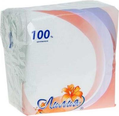 Салфетки бумажные " 55", 24x24 см, цвет: белый, 100 штук в упаковке – фото 8