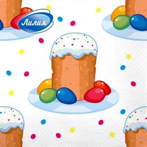 Салфетки бумажные Светлый праздник 33х33 см 2 сл 20 л